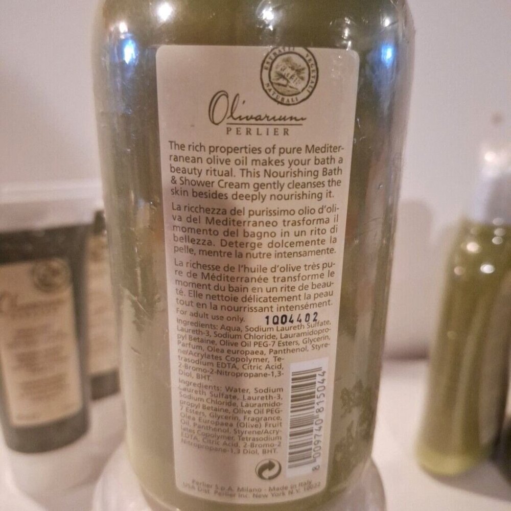 Olivarium Perlier Bath & Shower Cream Lot Includes Olive Oil-Enriched Products - Picture 9 of 11